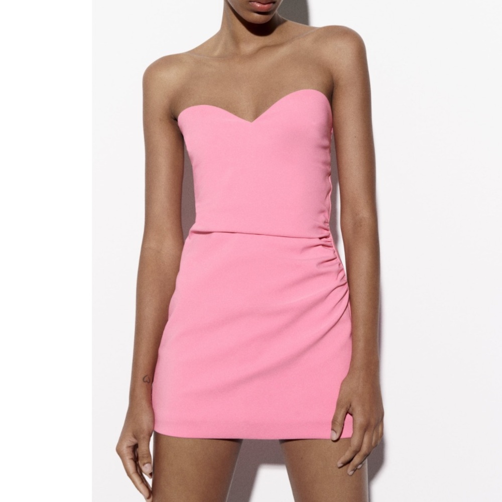 NWT ZARA pink jumpsuit dress.